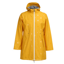 Wholesale Custom Logo PU Waterproof Jacket Light Weight Womens Mens Rain Jacket